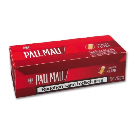 Pall Mall Xtra Red Zigarettenhülsen 200