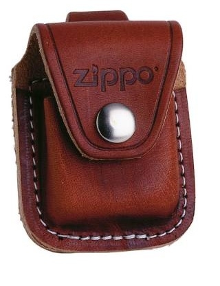 Zippo Ledertasche braun mit Grtelclip