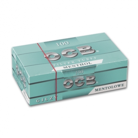 OCB Menthol Hlsen 100 Stck Packung