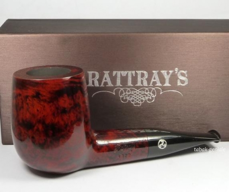Rattrays Pfeife 1328 burgundy Billiard glatt kurze Giant 9 mm