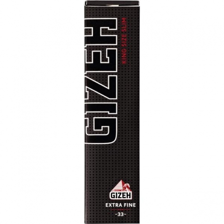 GIZEH Black King Size Slim 33 Blatt