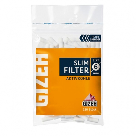 Gizeh Slim Filter Aktivkohle 120 St.