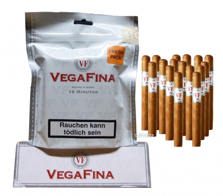 VegaFina Minutos Fresh Pack mit 16 Cigarren