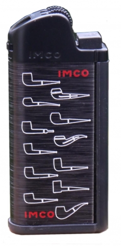 IMCO Chic 4 Pipe LOGO Flint Black Pfeifenfeuerzeug mit Raucherbesteck