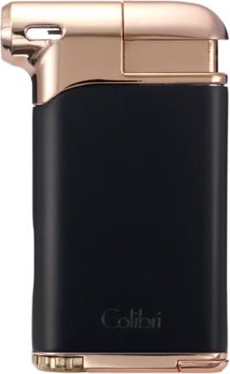 Colibri Pfeifenfeuerzeug Pacific rosegold schwarz metallic