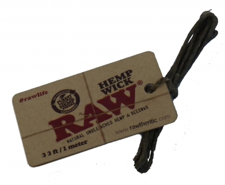 RAW Hemp Wick 1 Meter Hanf Anzndhilfe Docht