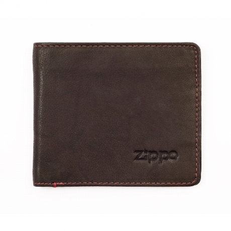 Geldbrse Zippo Leder Mocha 5 Karten 11x10x1,2cm