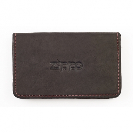 Etui Zippo Leder Mocha fr Visitenkarten 10x6x1,8cm