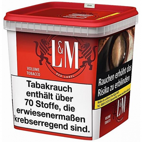 L&M Volume Tobacco Red Super Box 205g Eimer