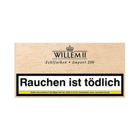 Willem II Fehlfarben Import 200 Sumatra 100er