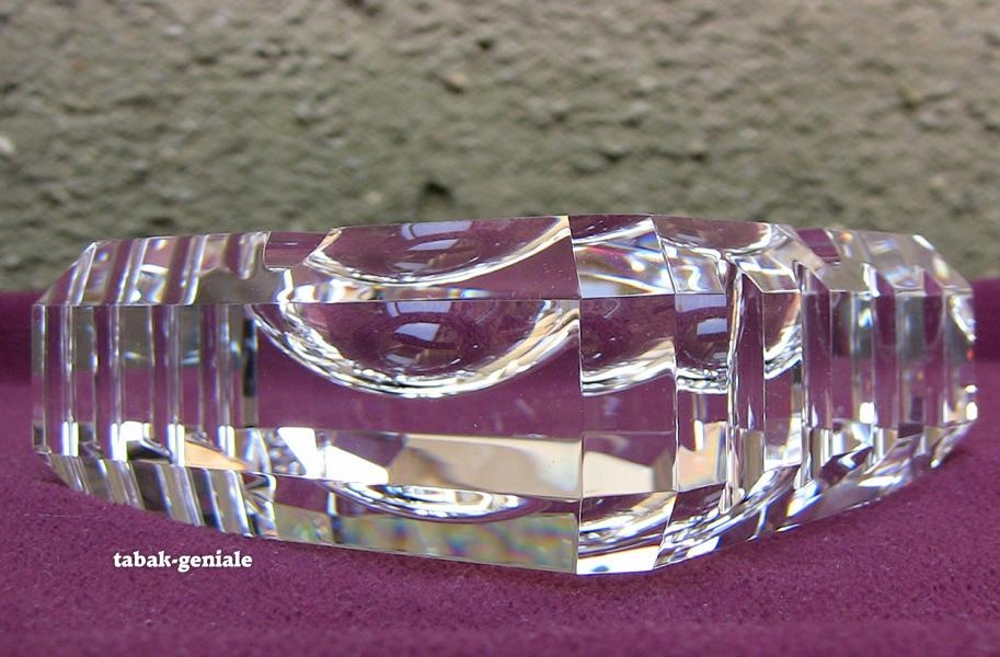 Aschenbecher Kristallglas 4 Ablagen 11x11cm