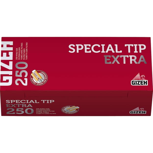 Gizeh Special Tip 2x250= 500Stück Zigaretten-Hülsen,neu+original verpackt 