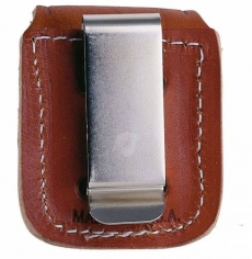 Zippo Ledertasche braun mit Grtelclip