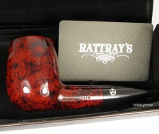 Rattrays Pfeife 1328 burgundy Billiard glatt kurze Giant 9 mm